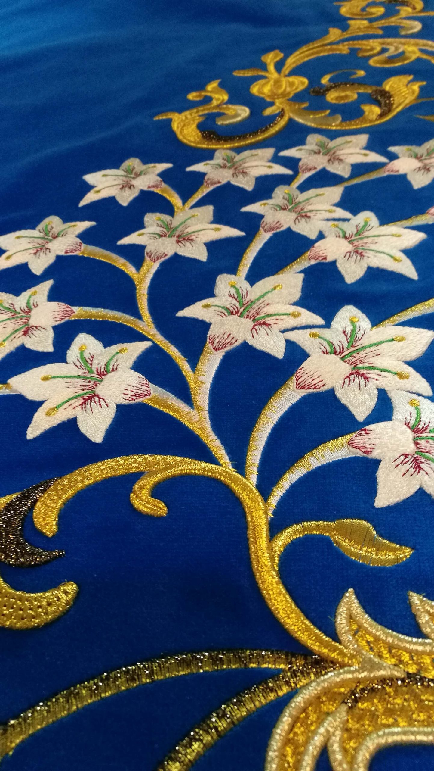 Faldones para pasos Mazarr&oacute;n Manto Pur&iacute;sima